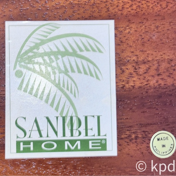 Vintage “Sanibel Home” solid leaf wood bowl and package of Paper Straws (20 Ct) - Picture 8 of 10